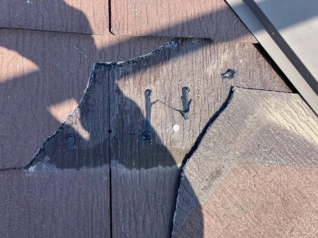 部分補修のため接着剤